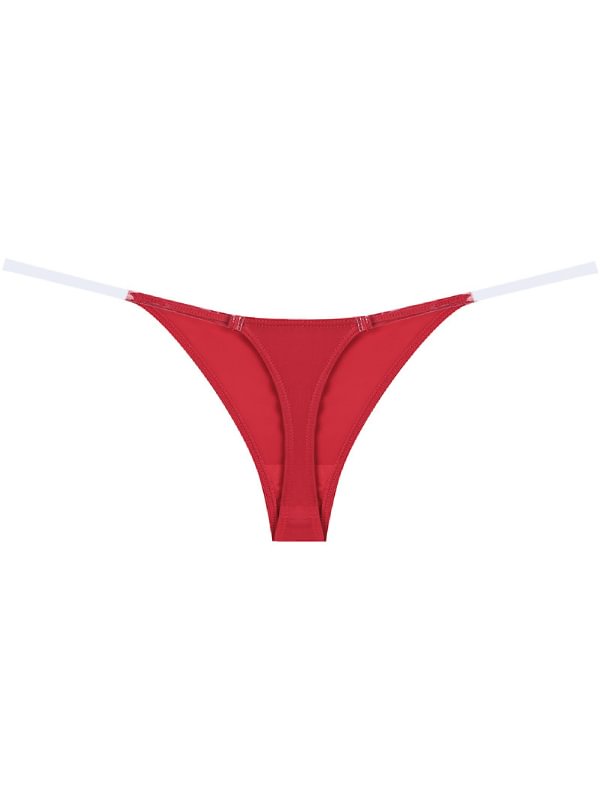 Women's Low Waist Invisible Transparent Ribbon Thong-Icossi