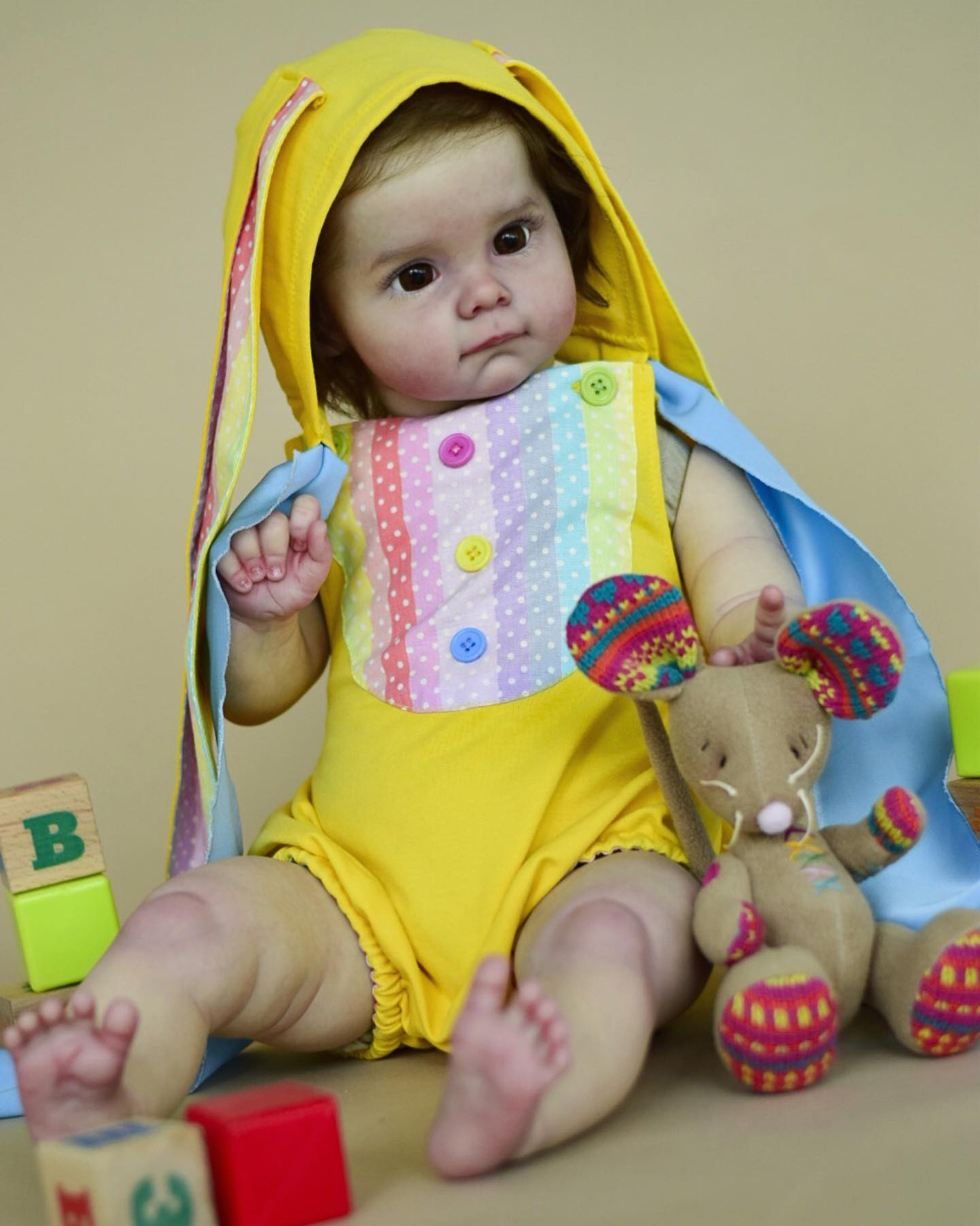 17" or 22" Cute Reborn Baby Doll Edwina,Handmade Fantasy Silicone Vinyl