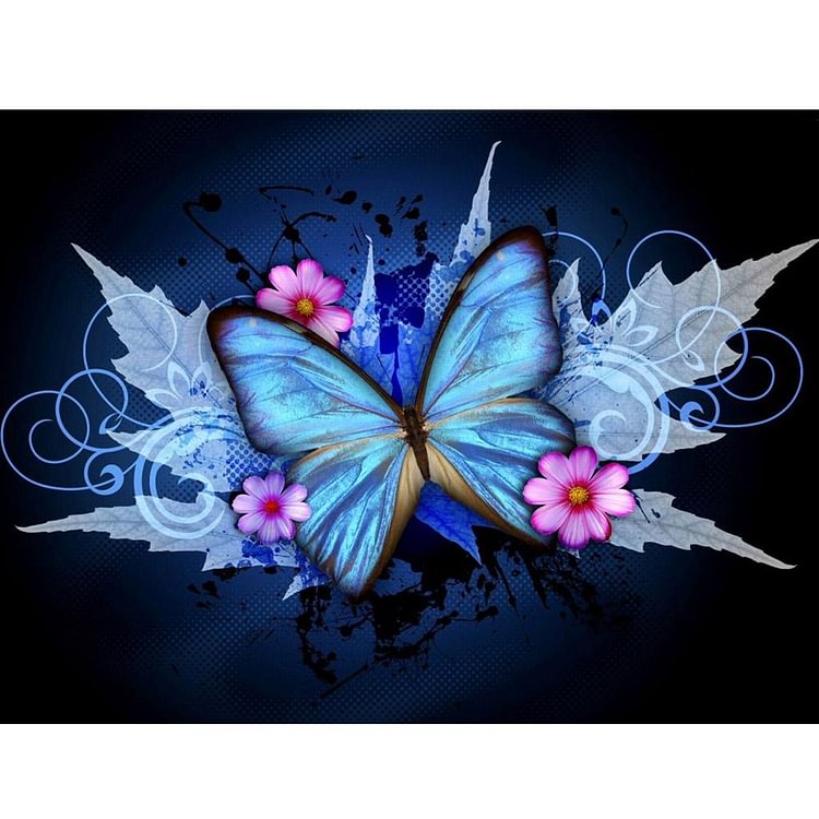 Butterfly ?5D Round Diamond Painting Embroidery DIY Cross Stitch Home Decor-gbfke