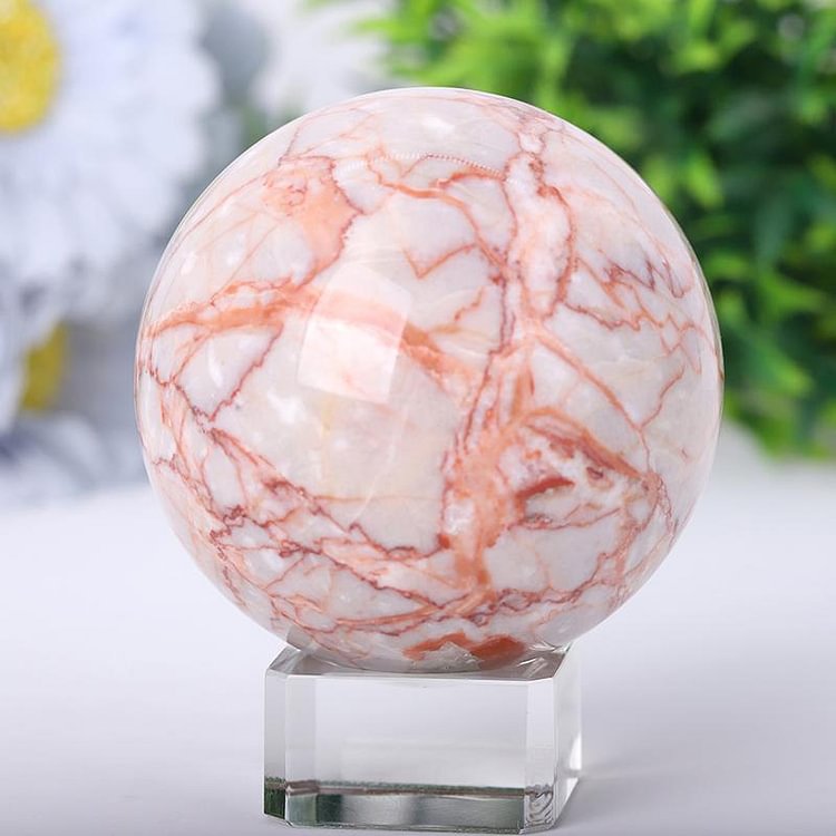 2.5"-4.5" Red Line Sphere Crystal wholesale suppliers