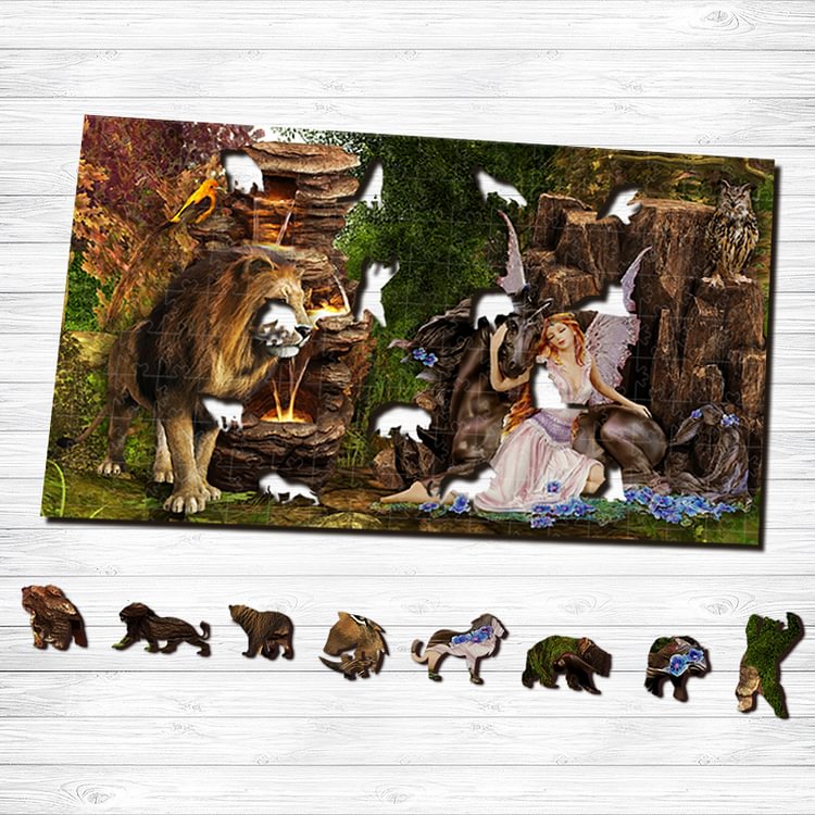Beauty and the Beast Wooden Jigsaw Puzzle