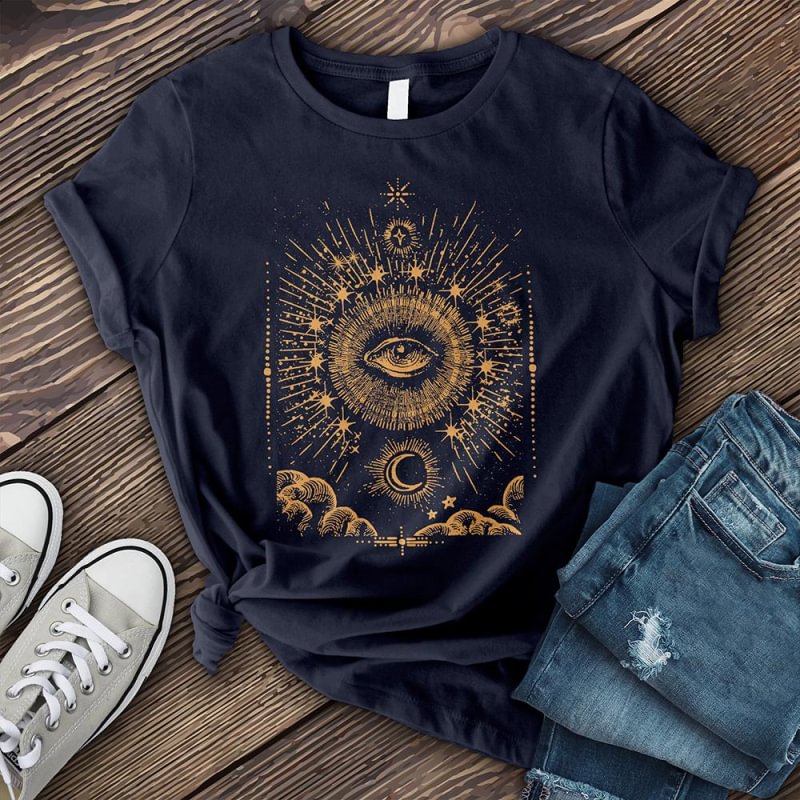   Evil Eye sun moon t-shirt - Neojana