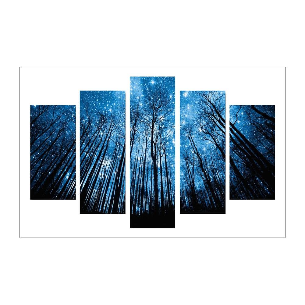 Forest 5-pictures  Full Round Diamond Painting 95*45cm