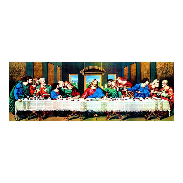 The Last Supper - Round Drill Diamond Painting - 80*30CM (Big Size)