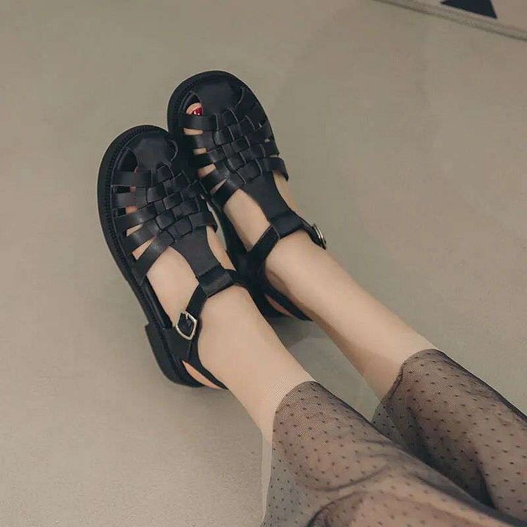 Women's Flat Shoes And Comfortable Thick Heels