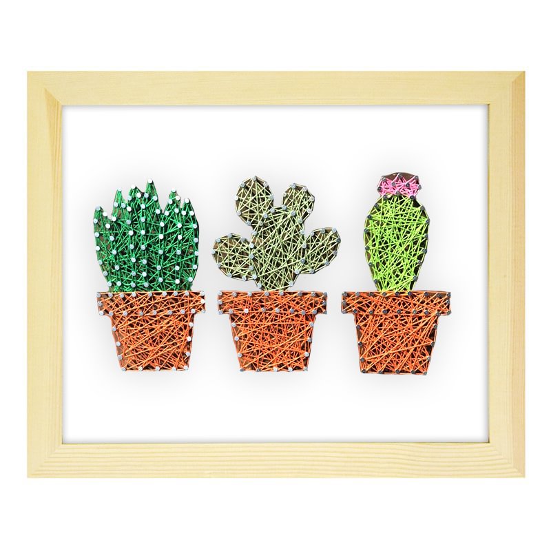 Cactus String Art Kit-Ainnpuzzle