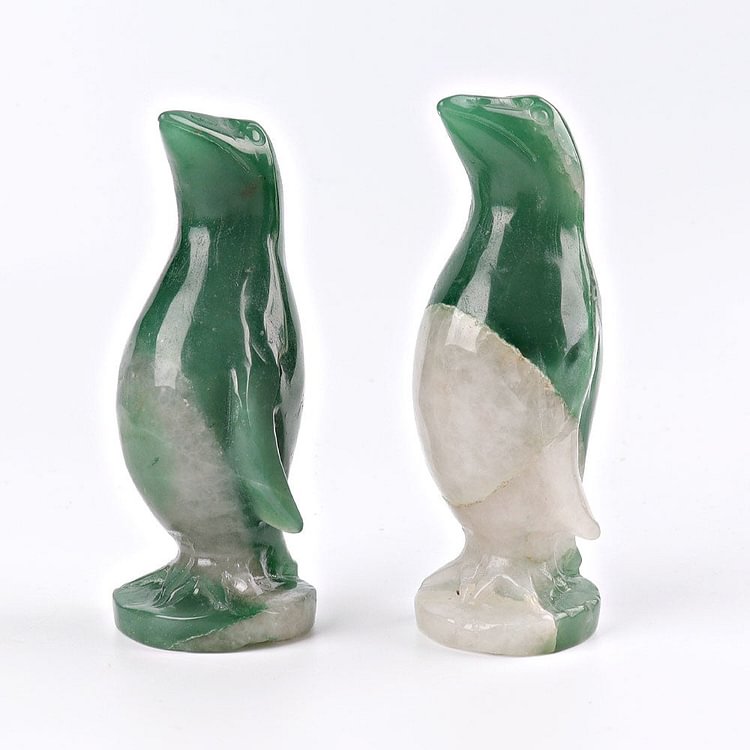 4.3" Green Aventurine Penguin Crystal Carving Animal Bulk Crystal wholesale suppliers