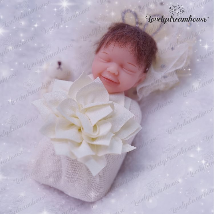 [Kids Reborn Gift] 6'' Emilie New Reborn Soft Full Silicone Doll for Adoption - Reborndollsshop.com®-Reborndollsshop®