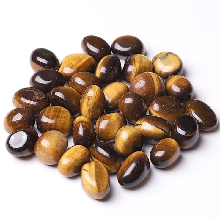 0.1kg  High Quality Polished Tiger Eye bulk tumbled stone for Sale Crystal wholesale suppliers