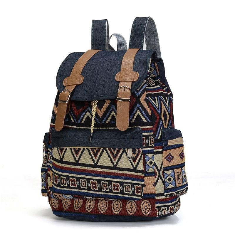Bohemian Canvas Backpack、、sdecorshop