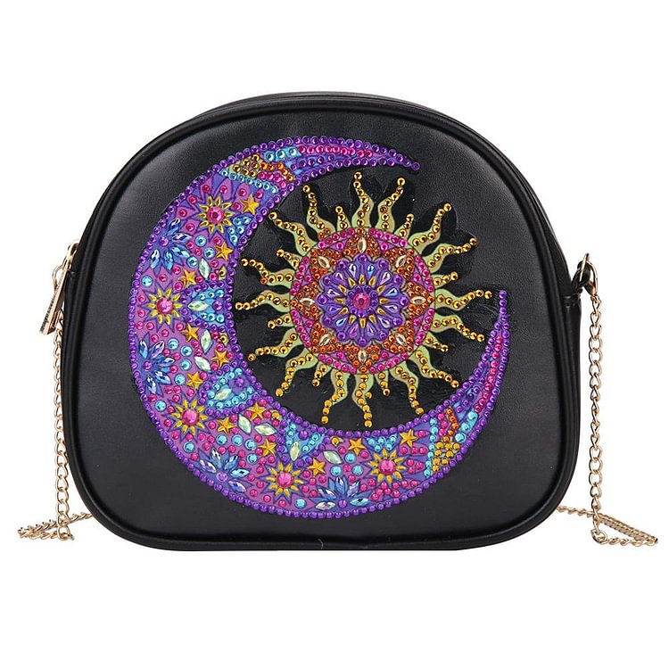 Sun Moon-DIY Creative Diamond Wristlet Bag