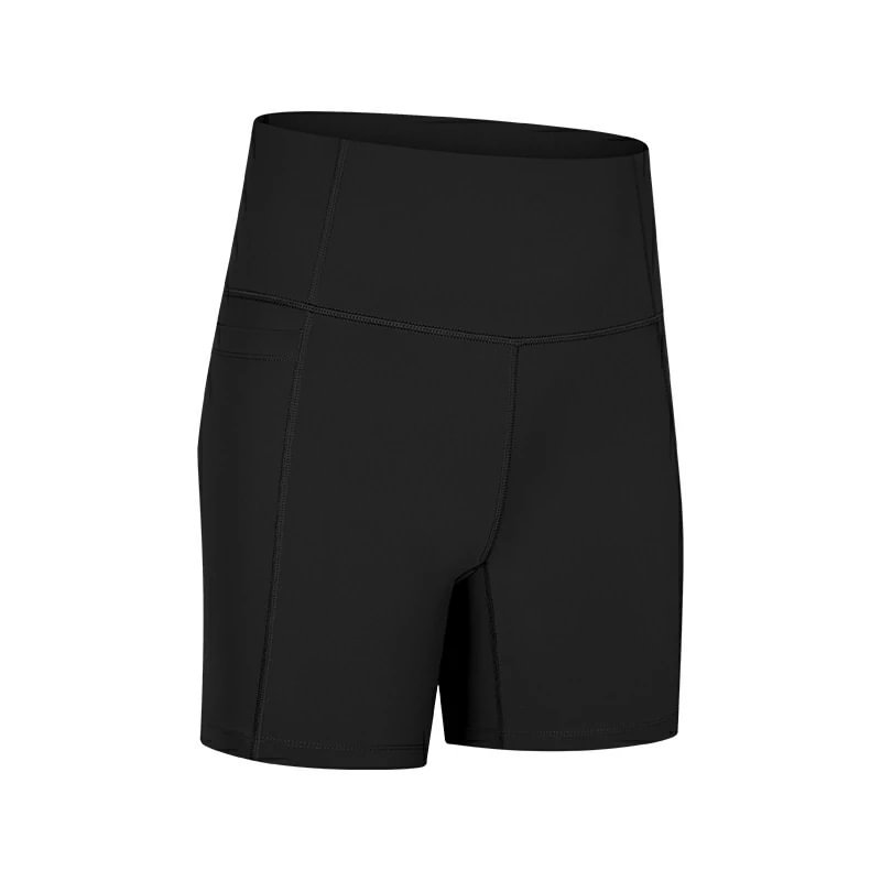 Buy women's running shorts side pocket affordable online on Hergymclothing for yoga, biker and running