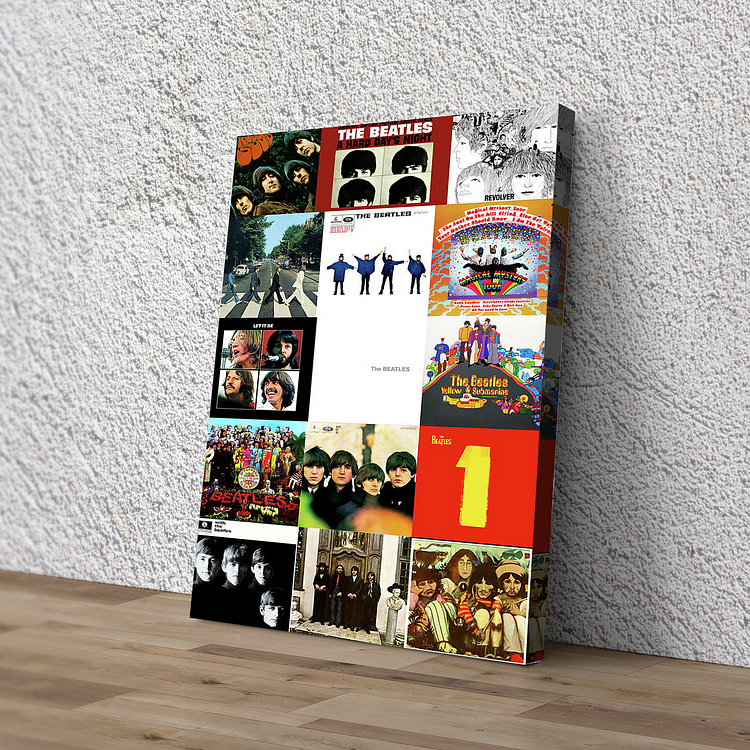 The Beatles Greatest Album Covers Canvas Wall Art
