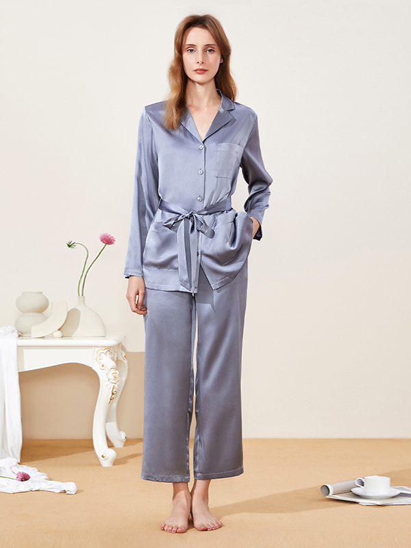 Spring Luxury Fashion Classic Silk Pajamas