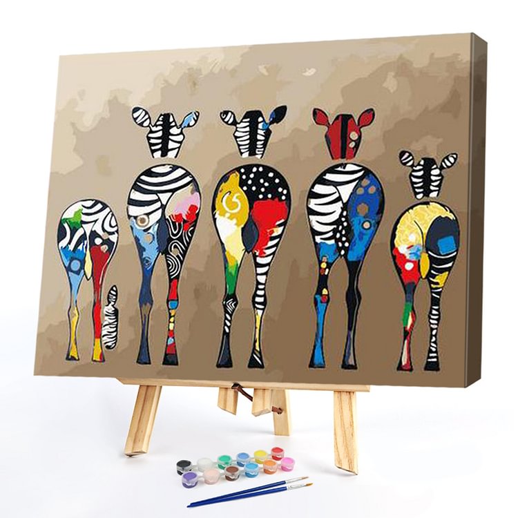 40*50CM Paint By Numbers-Zebra