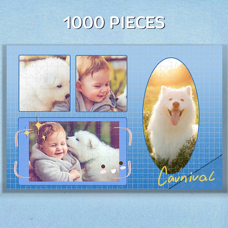 Custom 4 Photo Puzzle Enjoy The Life 1000 Pieces