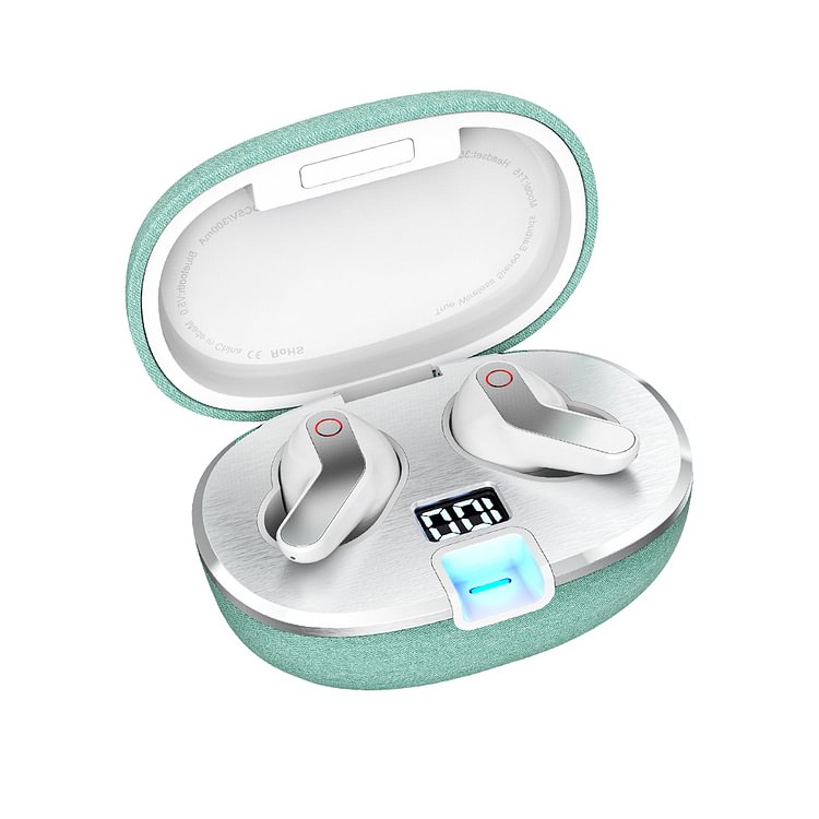 True Wireless Earbuds ONIKUMA T15 Bluetooth-compatible 5.0 Earphones (Green+White)