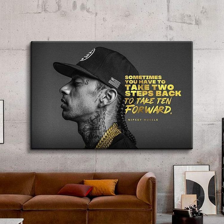 Nipsey Hussle Quote Canvas Art