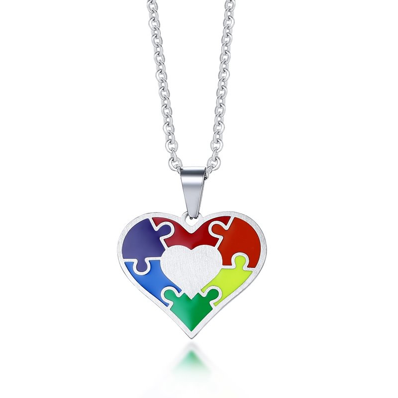 LGBT Gay Pride Jewelry Rainbow Pendant Necklace