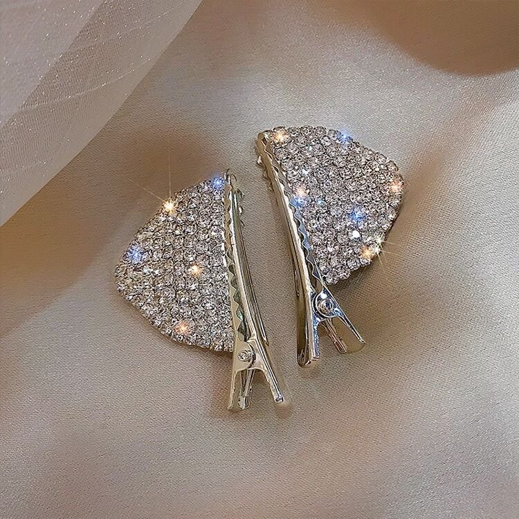 2022 Christmas Hair Accesories Cat Ear Hair Clip Cute Crystals Hairgrips Hairpins A Set Fashion Hair