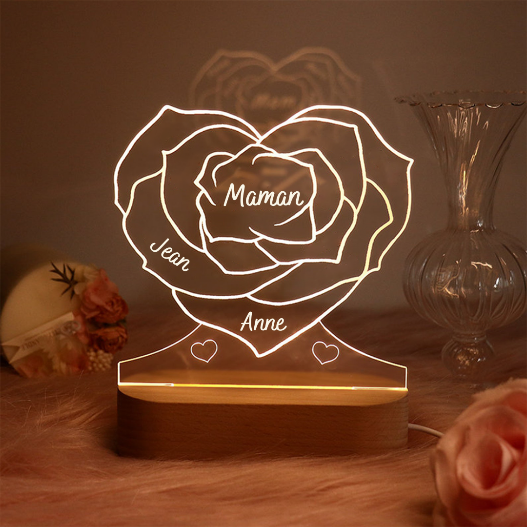 Lampe prénom néon : accrochez-les