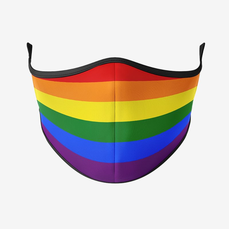 Rainbow Pattern Reusable Face Mask-Maskup
