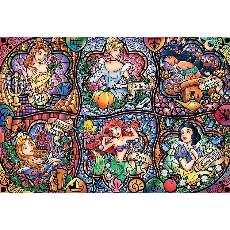 Stained Glass Beauty - Round Drill Diamond Painting - 37*55CM