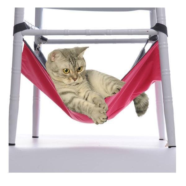 Double-sided Cat Hammock Hanging Under Chair Cat Swing Soft Pet Bed For Cage
