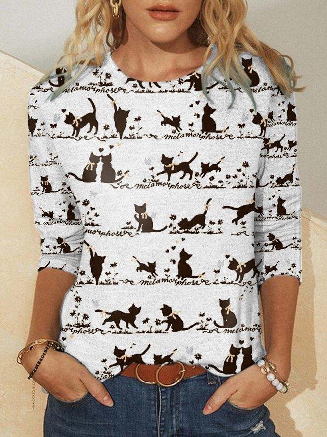 Cat Shirts & Tops-Mayoulove