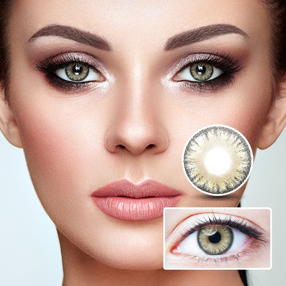 NEBULALENS Oman Brown Yearly Prescription Colored Contact Lenses NEBULALENS