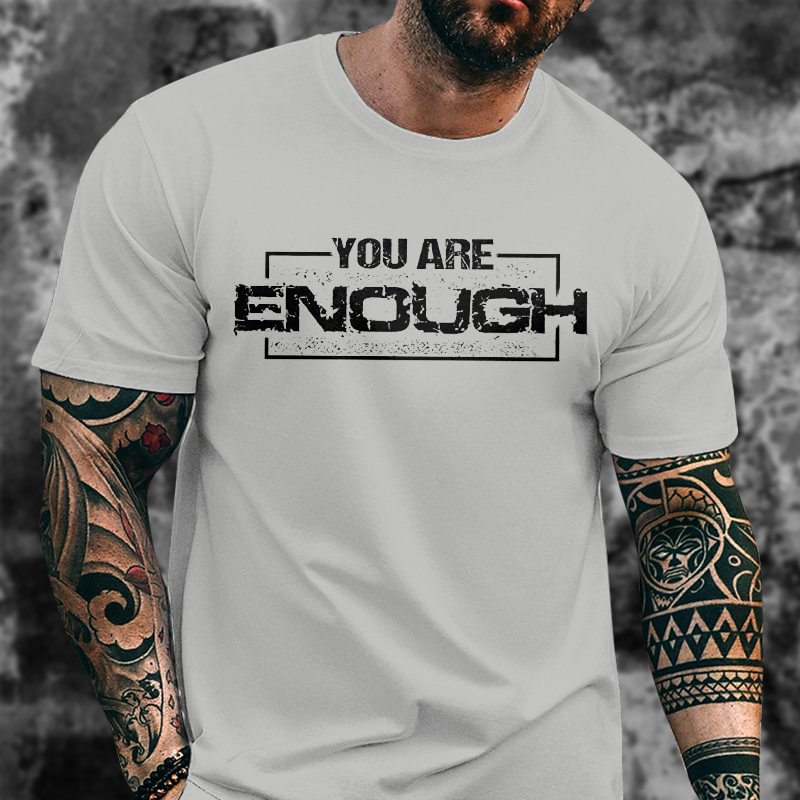 Livereid You Are Enough Printed Casual T-shirt - Livereid