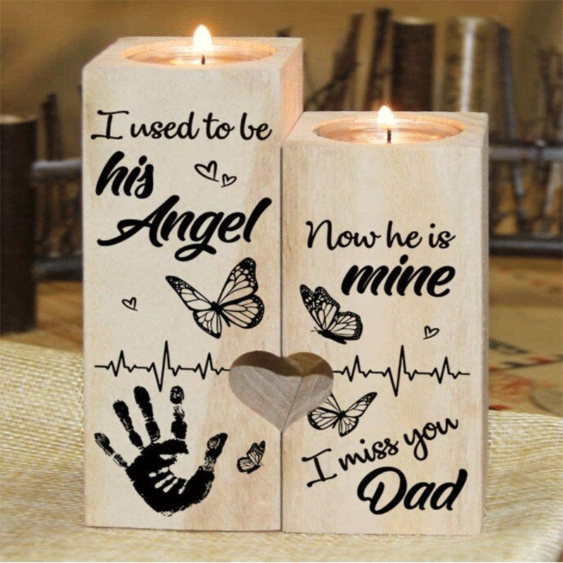 To My Dad - I Miss You - Candle Holder