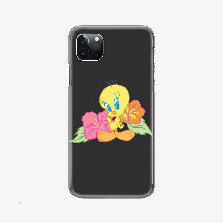 Hibiscus And Tweety, Looney Tunes iPhone Case