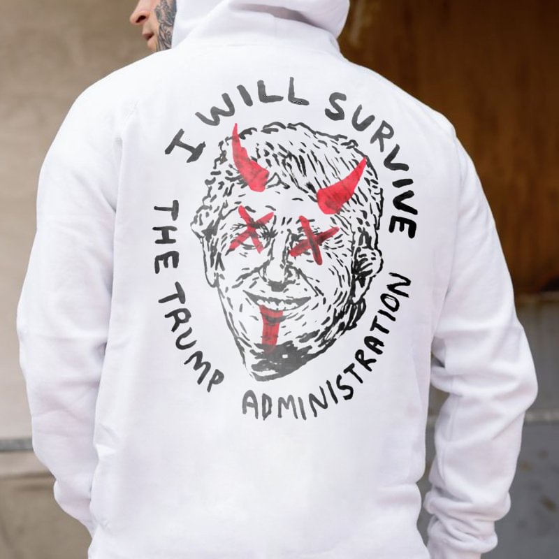 I Will Survive Printed Men's Casual Hoodie - Krazyskull