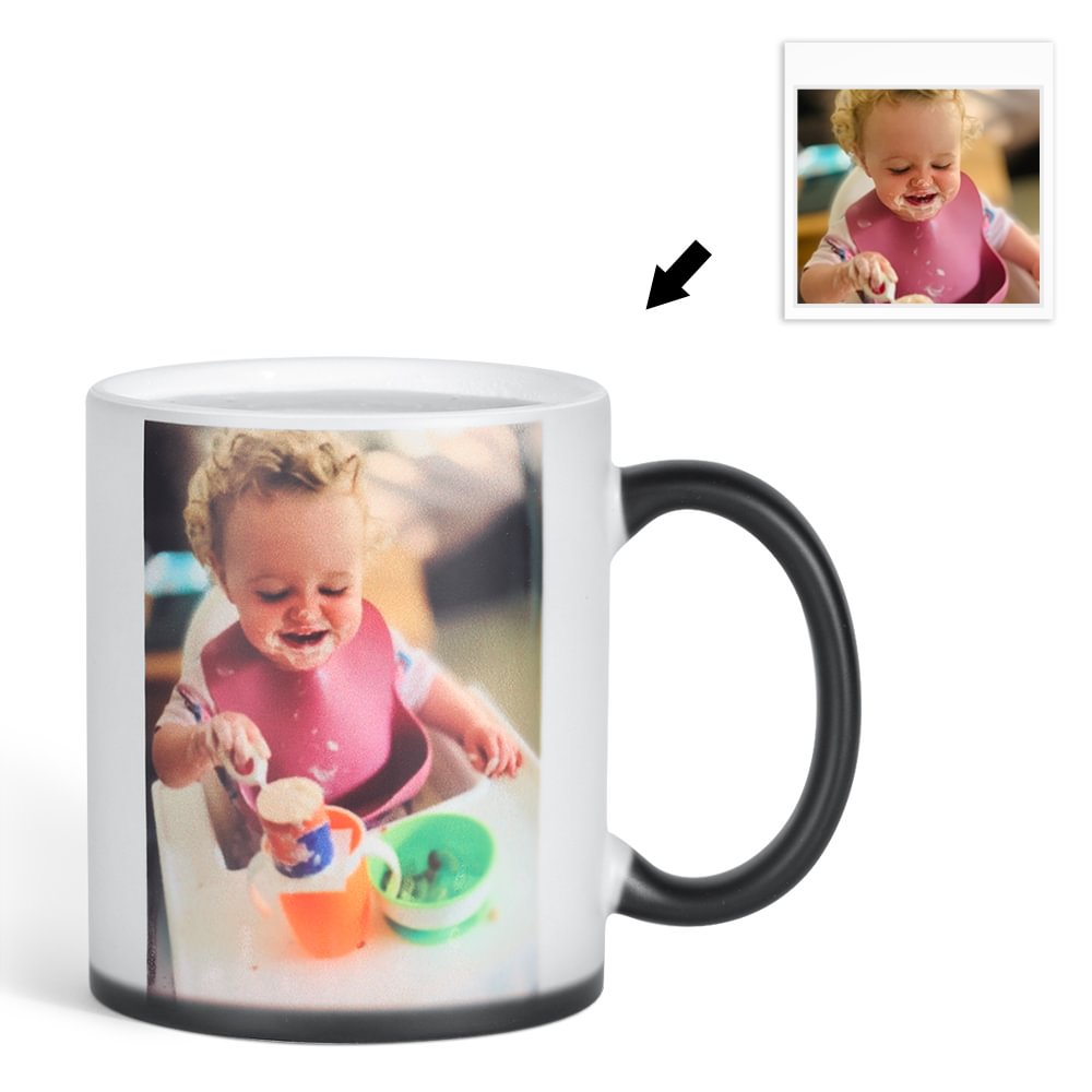 Custom Photo Color Changing Mug with Lettering