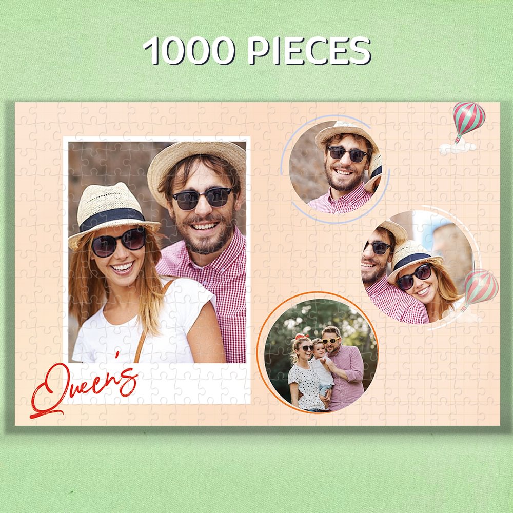 Custom 4 Photo Puzzle Love Is Everywhere 1000 Pieces