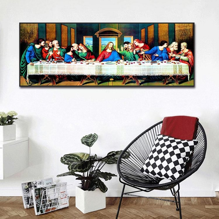 The Last Supper DIY Full Drill Diamond Painting-Full Round Diamond Painting-80*30CM-Large Size