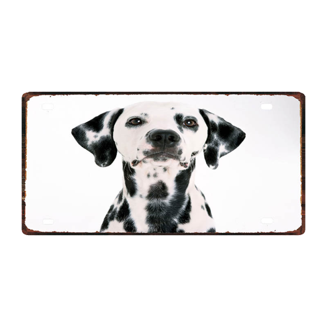 Dog - Vintage Tin Sign - 30x15cm