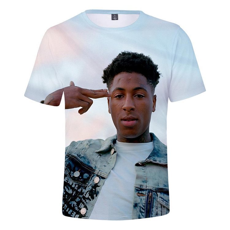 YoungBoy 3D Printed T-Shirt Never Broke Again Tee-Mayoulove