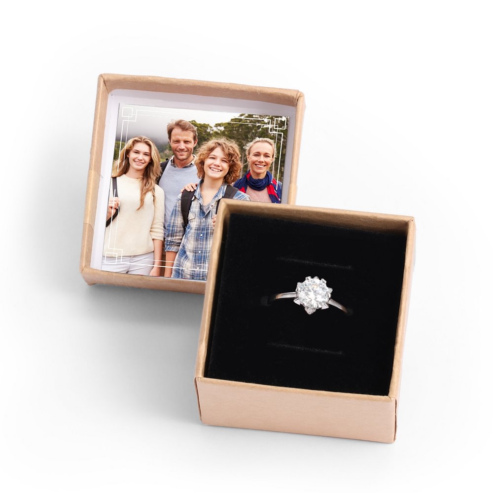 Personalisierter  Foto Geschenkbox-für Ringe, Ohrringe oder kleine Artikel m1 Kettenmachen