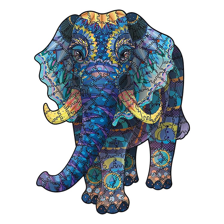 Magical Elephant Wooden Puzzle