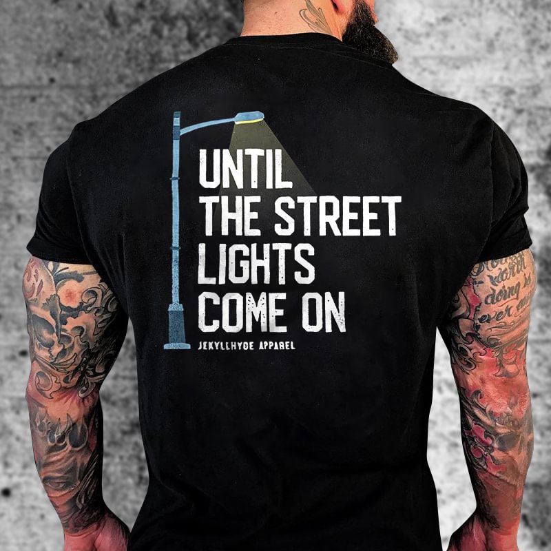 Livereid Until The Street Lights Come On Printed Men's T-shirt - Livereid