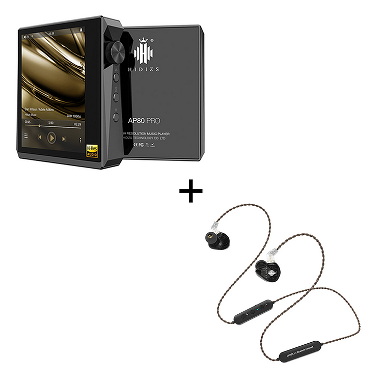 Hidizs AP80 Pro Portable Lossless Music Player + H1 Neckband Sports Bluetooth HiFi Earphones Bundles-Hidizs