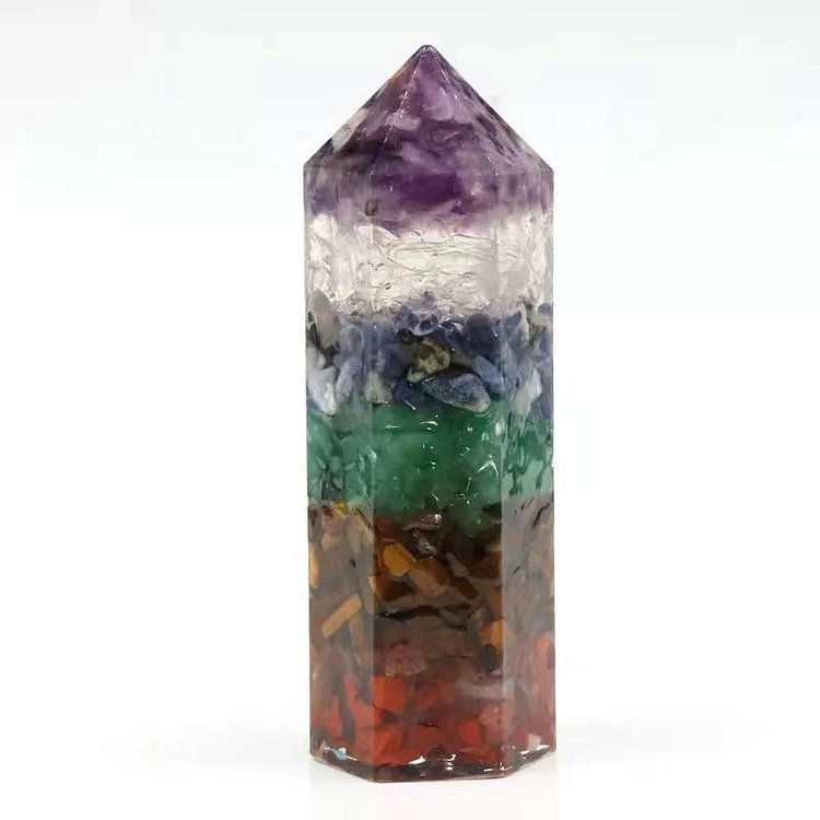 80mm Resin Chakra Towers Points Bulk Crystal wholesale suppliers