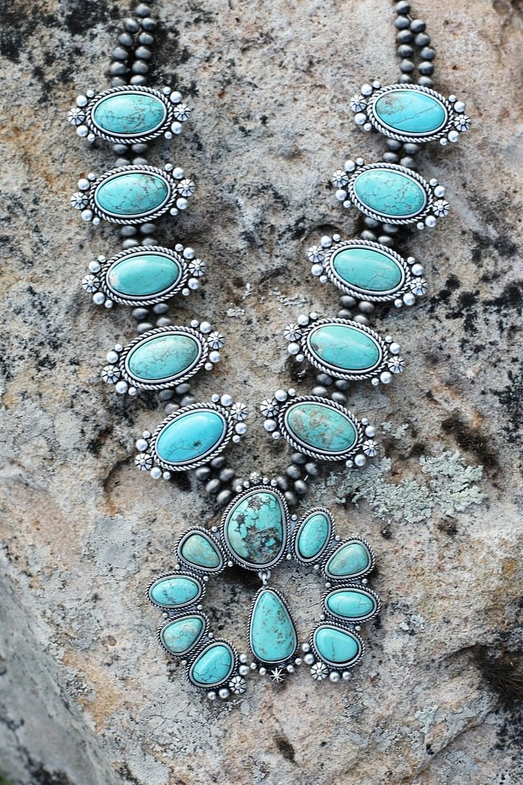 AUTHENTIC TURQUOISE STONE - Orion Necklace