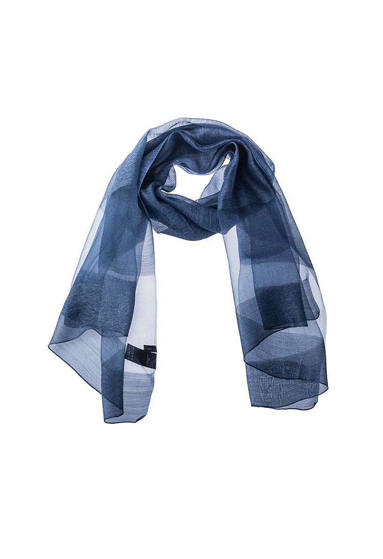 S.DEER Fashionable all-match blue long scarf