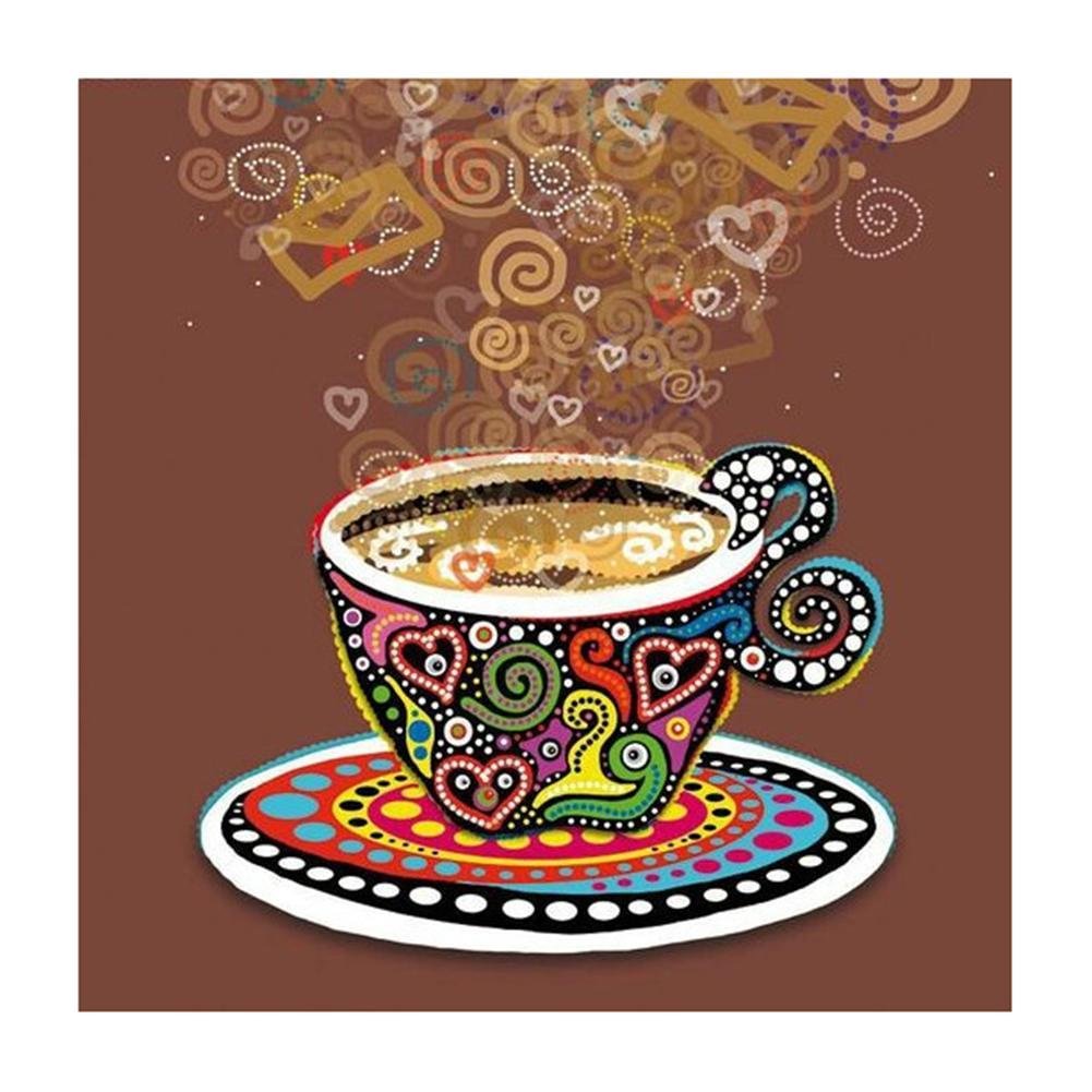 Partial Special Shaped Diamond Painting Love Coffee