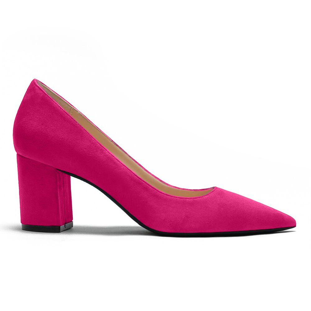 comfortable suede pumps