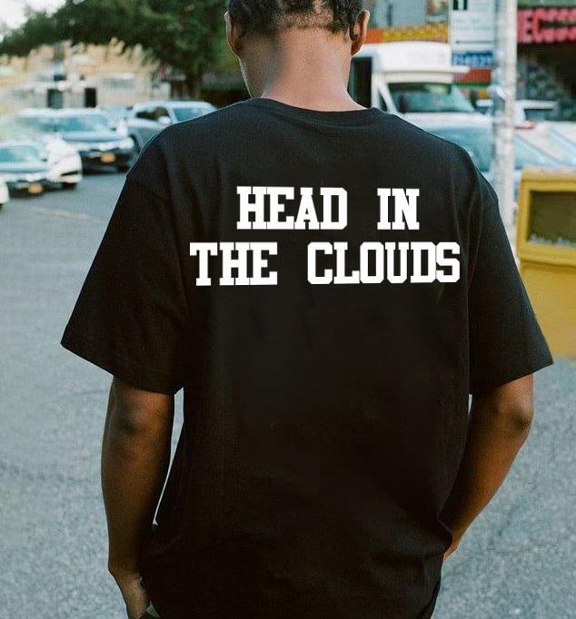Head In The Clouds Printed T-shirt -  
