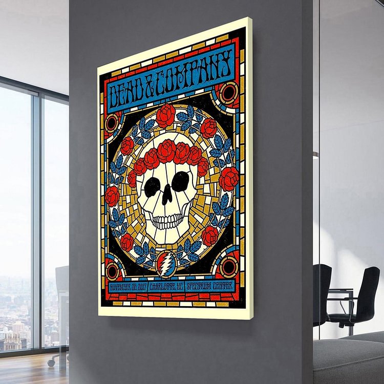 Dead & Company Fall Tour 2017 Poster Canvas Wall Art